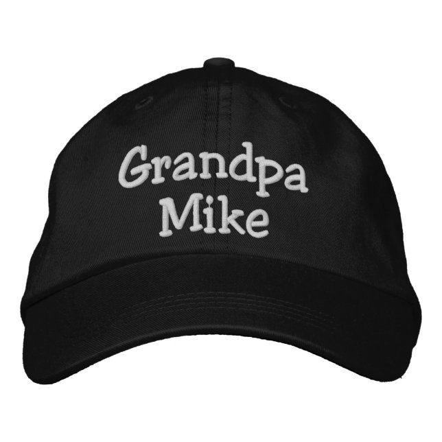 Boné de Beisebol com Nome Personalizado Avô Bordad (Frente)