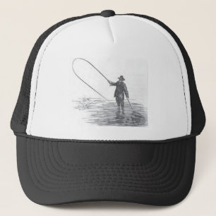 Boné de beisebol da arte da pesca com mosca do