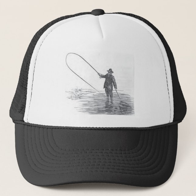 Boné de beisebol da arte da pesca com mosca do (Frente)