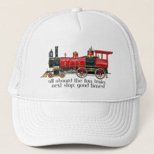 Boné de Beisebol de Trem Vintage Estético