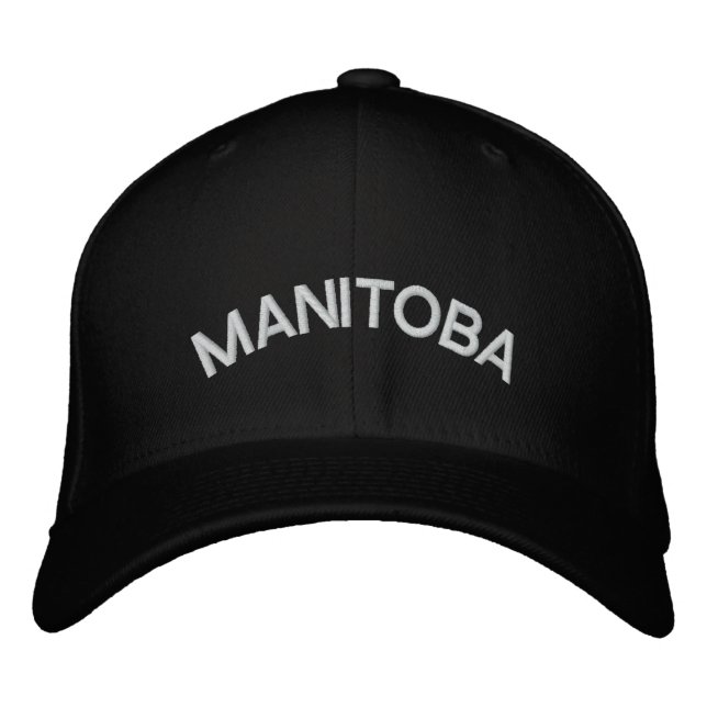 Boné de beisebol Manitoba Bordado Boné Canadá (Frente)