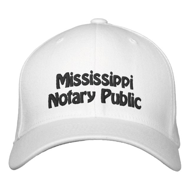 Boné de beisebol Notário do Mississippi (Frente)