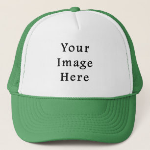 Boné de beisebol Verde e Branco do Trucker Hat -