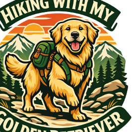Boné de Caminhada com Meu Golden Retriever