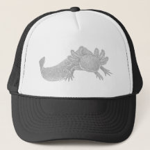 Boné de Caminhoneiro Axolotl - CINZA