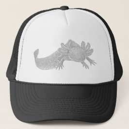 Boné de Caminhoneiro Axolotl - CINZA