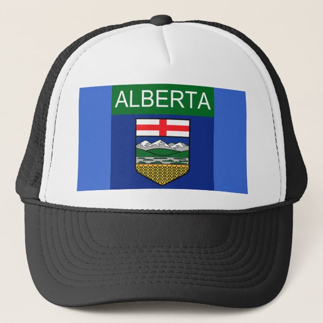 Boné de Caminhoneiro Bandeira de Alberta (Frente)