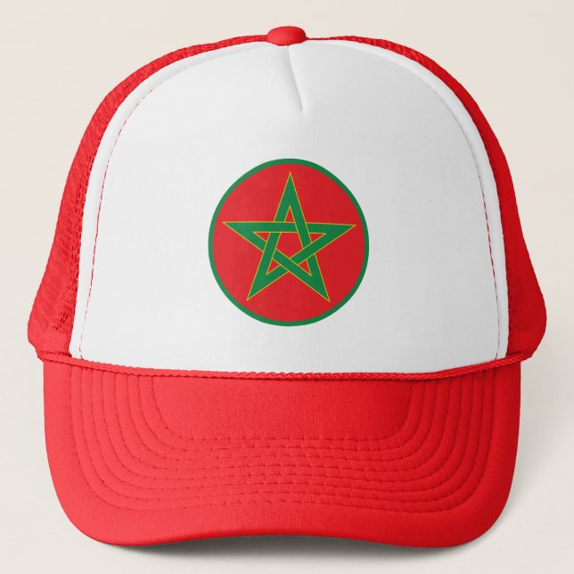 Boné de Caminhoneiro Bandeira Marroquina (Frente)