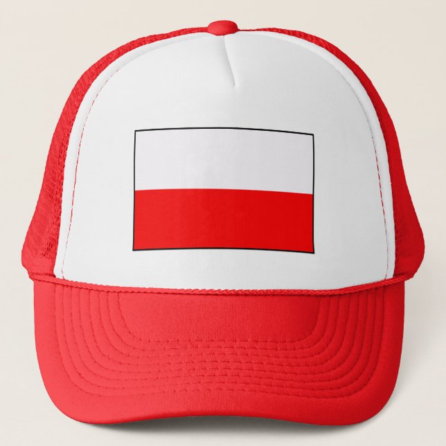 Boné de Caminhoneiro Bandeira Polonesa (Frente)