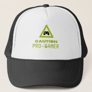 Boné de Caminhoneiro Caution Pro-Gamer - Estilo de