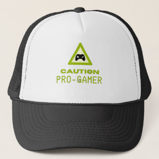 Boné de Caminhoneiro Caution Pro-Gamer - Estilo de