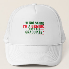 Boné de Caminhoneiro - Citação Divertida de Gradua