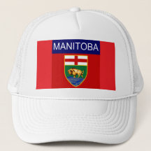 Boné de Caminhoneiro com Bandeira de Manitoba