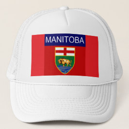 Boné de Caminhoneiro com Bandeira de Manitoba