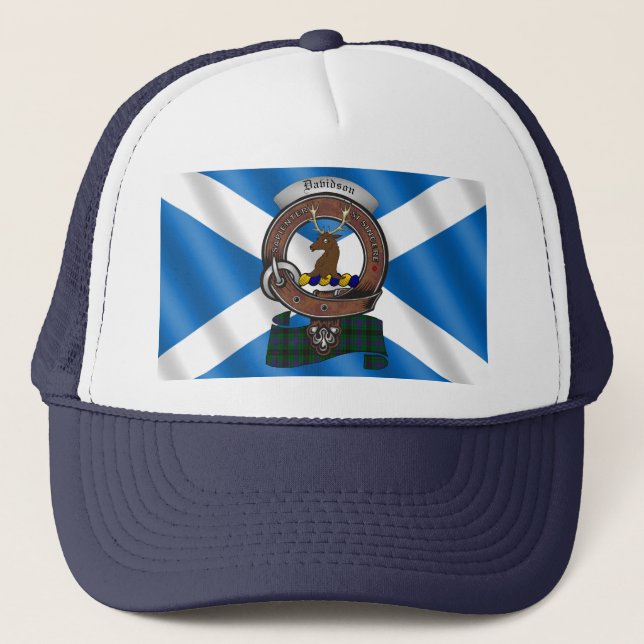 Boné de Caminhoneiro com Emblema do Clã Davidson (Frente)