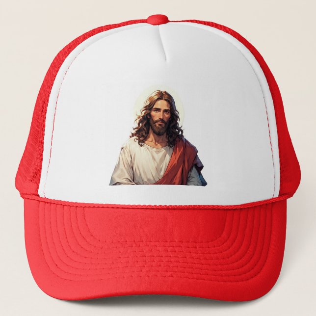 Boné de Caminhoneiro Cristão Jesus Cristo (Frente)