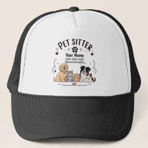 Boné de Caminhoneiro Cuidador de Animais de Estima