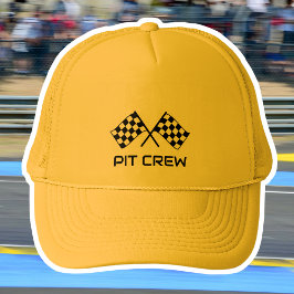 Boné de Caminhoneiro da Equipe de Pit Personalizad