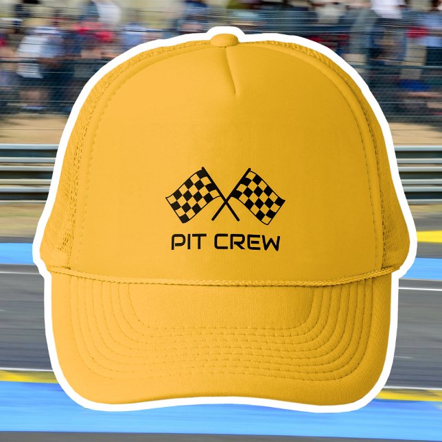 Boné de Caminhoneiro da Equipe de Pit Personalizad (Criador carregado)
