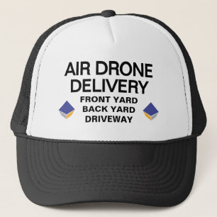 Boné de Caminhoneiro de Entrega de Drone Aéreo (Pe