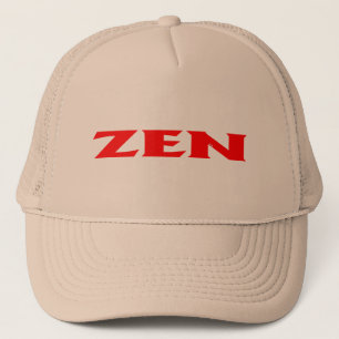 Boné de caminhoneiro de espuma caqui vermelho Zen