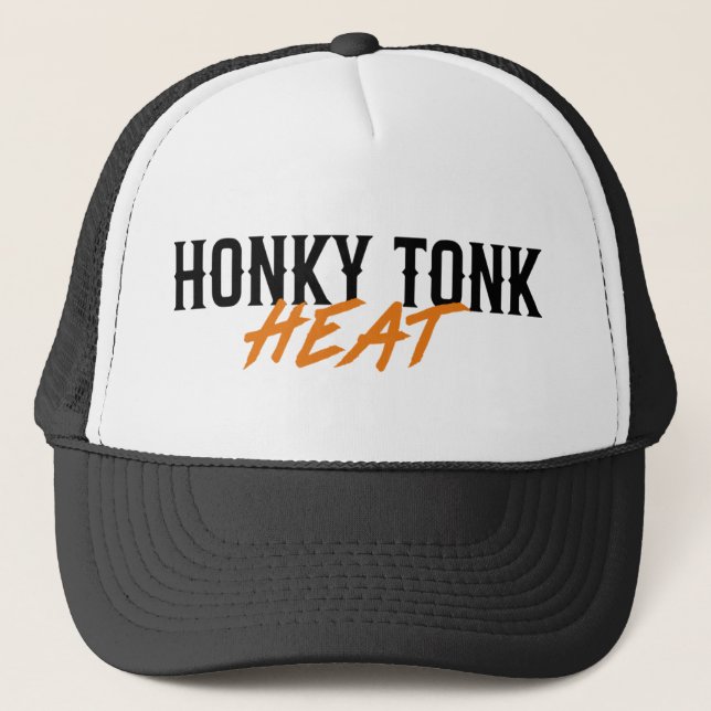Boné de Caminhoneiro de Espuma Flatline Honky Tonk (Frente)