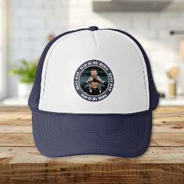 Boné de Caminhoneiro de Foto Personalizada Melhor