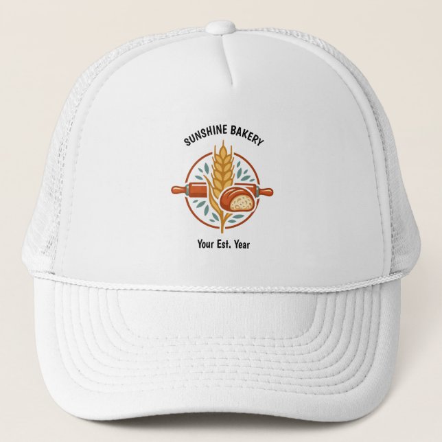 Boné de Caminhoneiro de Padaria Personalizada (Frente)