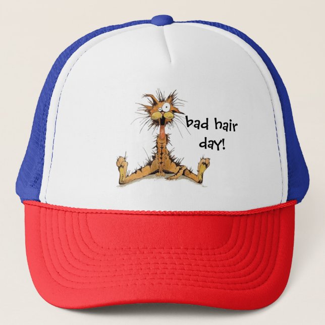Boné de Caminhoneiro - Dia de Cabelo Ruim! (Frente)
