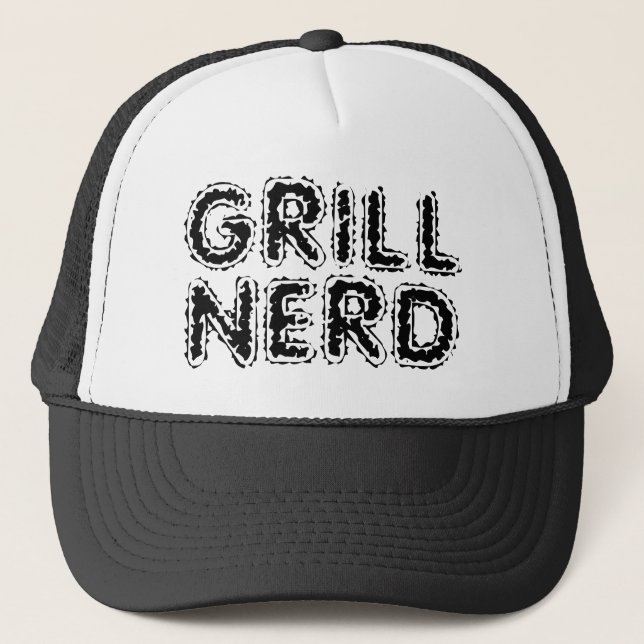Boné de caminhoneiro engraçado Grill Nerd para che (Frente)