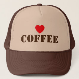 Boné de Caminhoneiro Eu Amo Café™