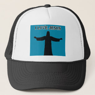Boné de Caminhoneiro Eu amo Jesus