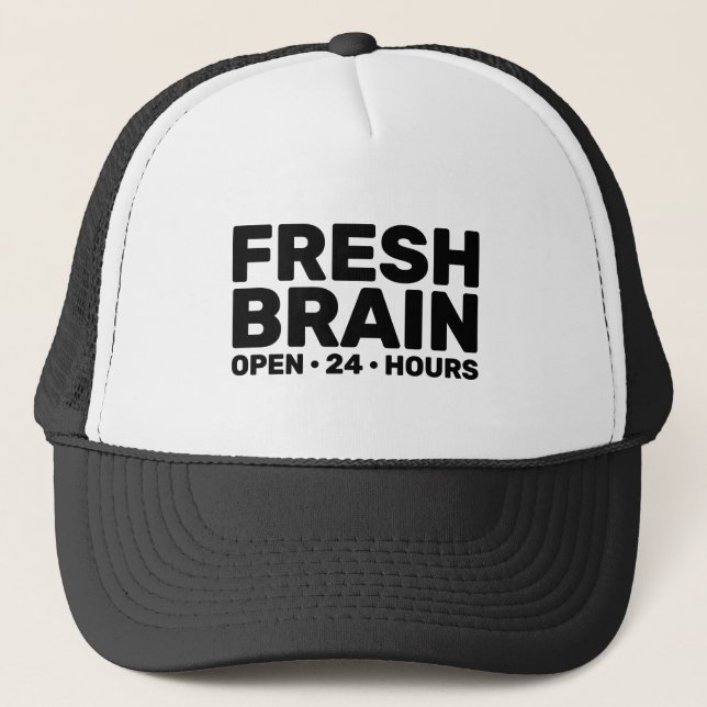 Boné de Caminhoneiro Fresh Brain™ (tamanho médio) (Frente)
