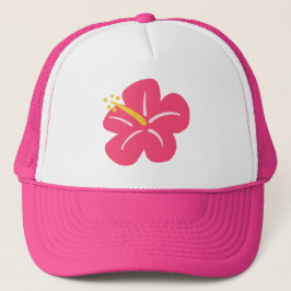 Boné de Caminhoneiro Hibisco Rosa