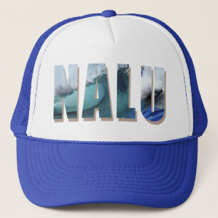 boné de caminhoneiro "Nalu" com Impressão de ond