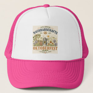 Boné de Caminhoneiro Oktoberfest 2026 Floral