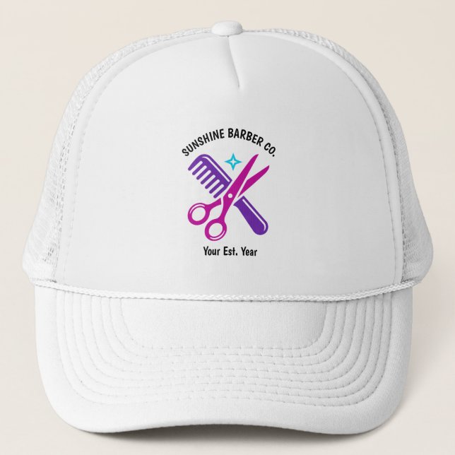 Boné de Caminhoneiro para Barbearia Personalizada (Frente)