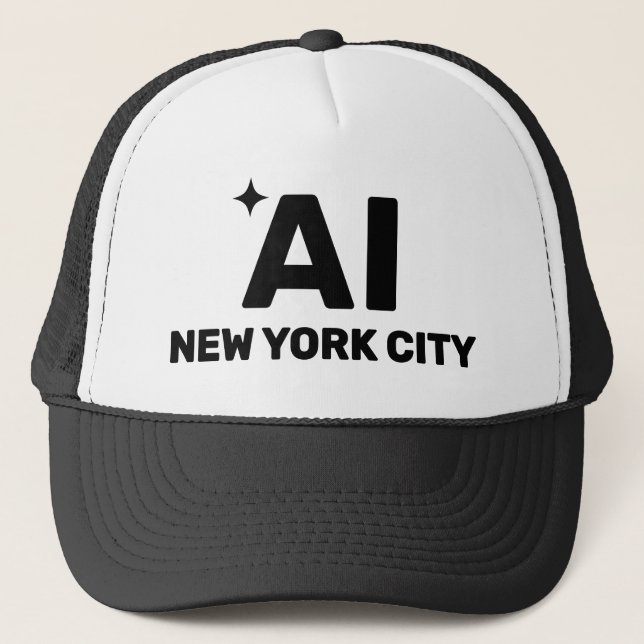Boné de Caminhoneiro Personalizado AI™ (Frente)