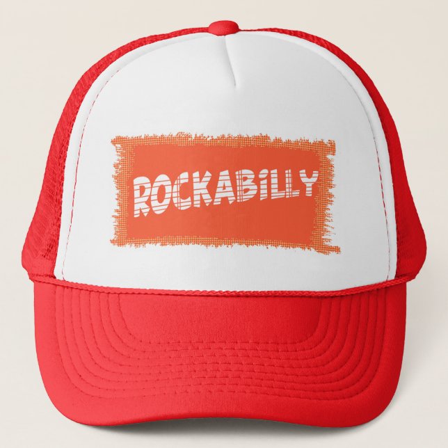 Boné de caminhoneiro rasgado RockaBilly (Frente)