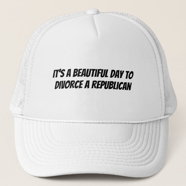 Boné de Caminhoneiro Republicano Divorciado (Frente)