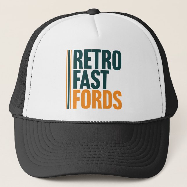 Boné de Caminhoneiro Retro Fast Fords (Frente)