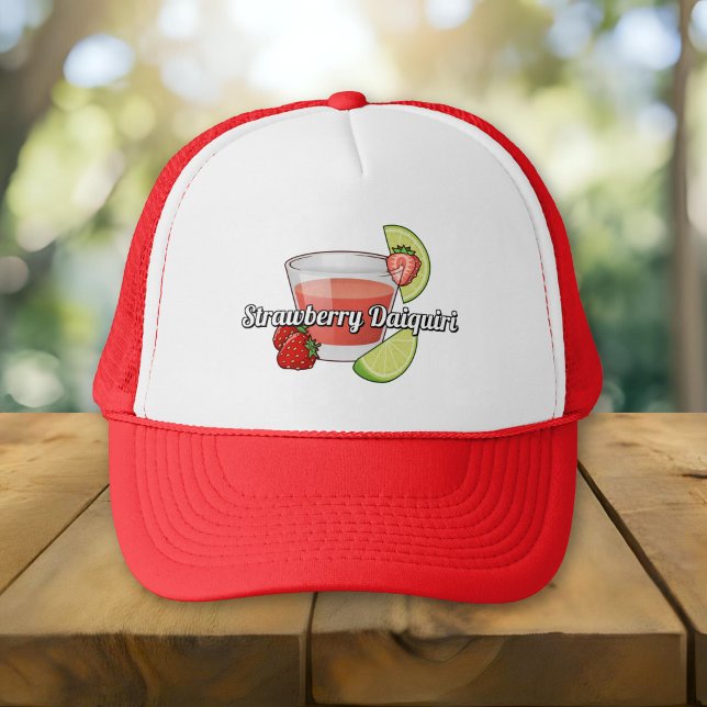 Boné de Caminhoneiro Strawberry Daiquiri (Criador carregado)