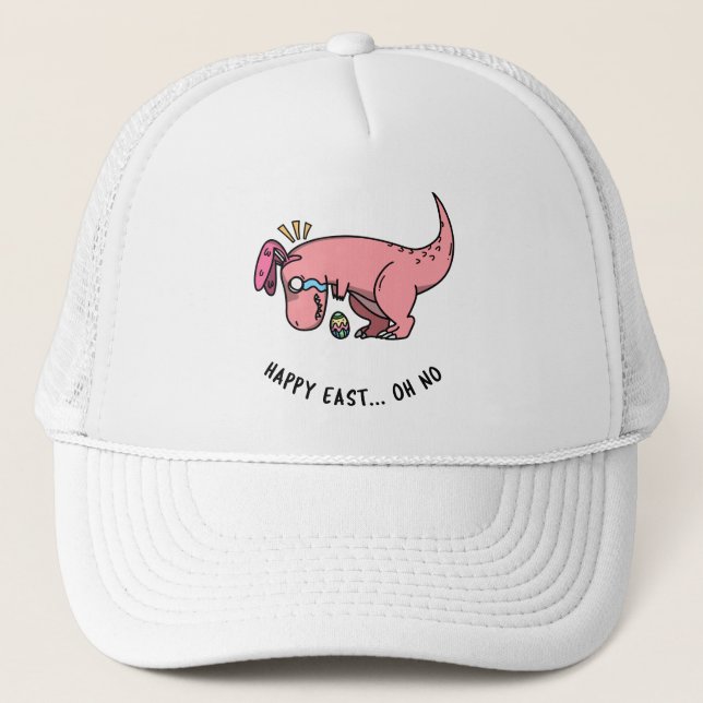Boné de Caminhoneiro T-Rex Luta de Páscoa (Frente)