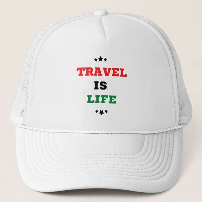 Boné de Caminhoneiro Viagem É Vida (Frente)