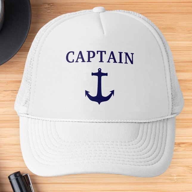 Boné de Capitão Âncora Azul Náutico (Criador carregado)