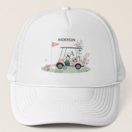 Boné de carrinho de golfe personalizado com nome e