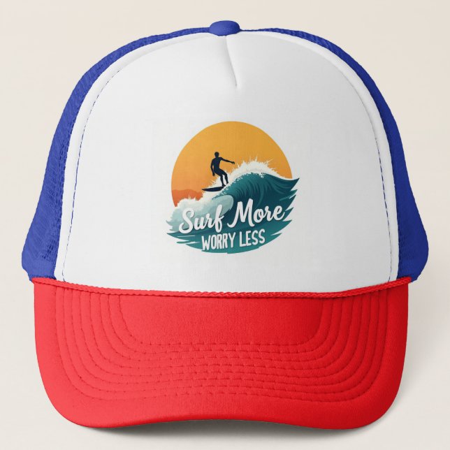 Boné de Cavaleiro Onda 🧢 Surf Mais Estilo Sunset (Frente)