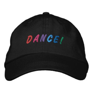 Boné de chapéu bordado multicolorido Dance