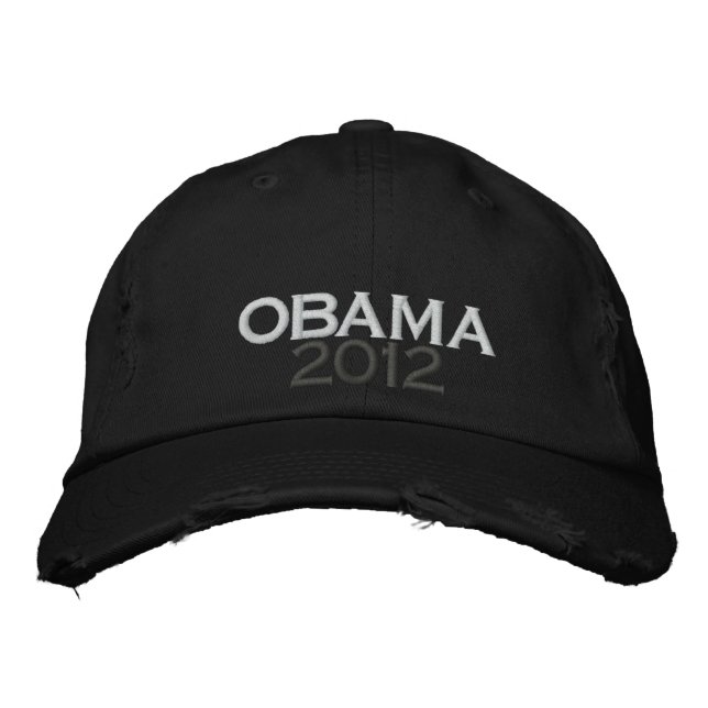 BONÉ de Chino Twill em Descamação OBAMA 2012 (Frente)