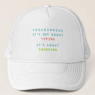 Boné de Citação de Pensamento de Programação para